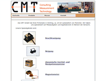 Tablet Screenshot of cmt-gmbh.de